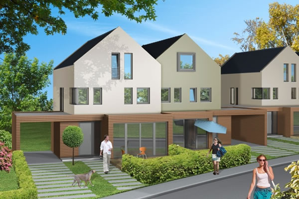 Haus Brückenstra&szlig;e - Visualisierung